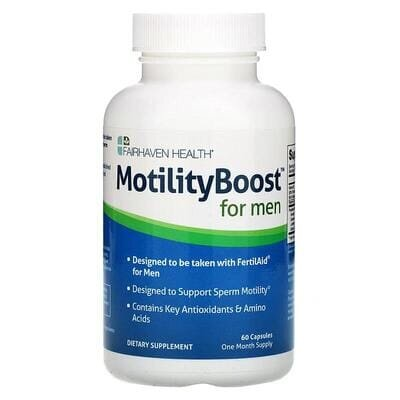 Репродуктивне здоров'я чоловіків Fairhaven Health MotilityBoost For Men, 60 капсул