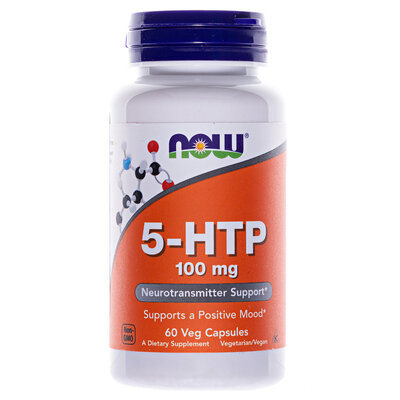 5-гідрокситриптофан NOW 5-HTP 100 мг вег. капсули №60