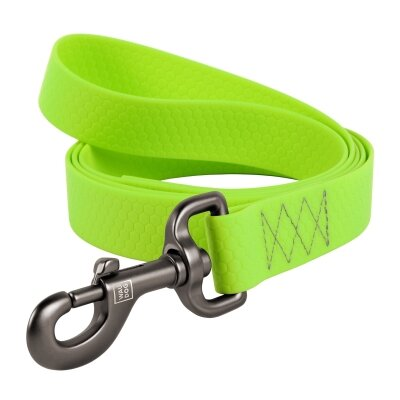 Повідець Collar WAUDOG Waterproof водостійкий, ширина 15 мм довжина 122 см, салатовий