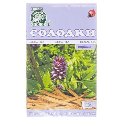 Фіточай Ключі Здоров'я Солодки корінь по 100 г в пач.