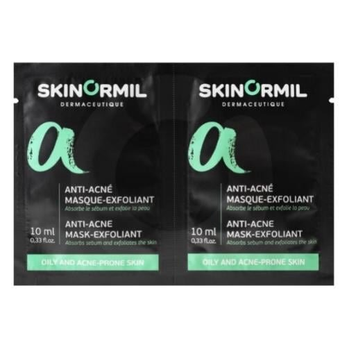 Маска-скраб 2в1 Skinormil АнтиАкне, 2 штуки по 10 мл