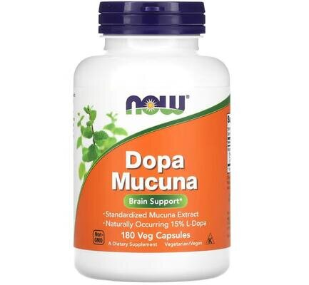Мукуна пекуча NOW Dopa Mucuna вег. капсули №180