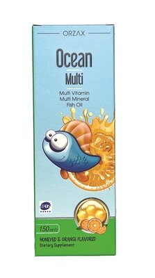 Вітаміни та мінерали для дітей Orzax Ocean Multi сироп зі смаком меду та апельсину, 150 мл