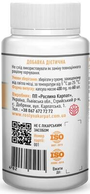 Вітамін-PRO Рослина Карпат капсули по 400 мг №60