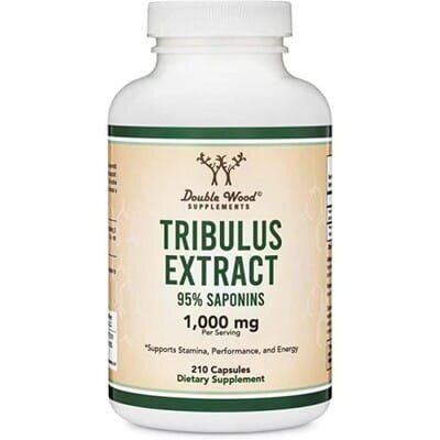 Трибулус Double Wood Tribulus Terrestris 1000 mg (95% Saponins), 210 капсул