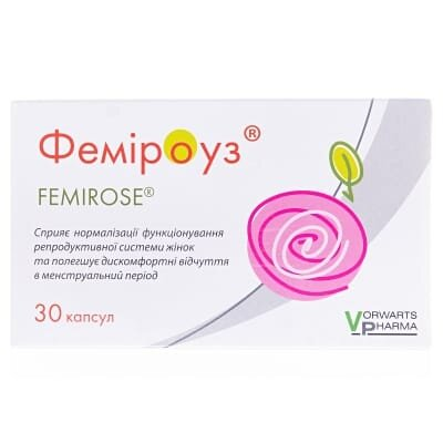 Феміроуз капсули м'як. желат. №30 (15х2)