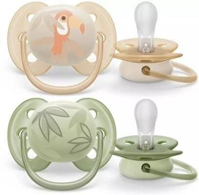 Пустушка силіконова Philips Avent Ultra Soft SCF091/07, 0-6 місяців, 2 шт