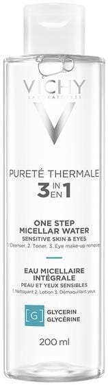 Міцелярна вода Vichy Purete Thermal, для чутливої шкіри обличчя і очей, 200 мл