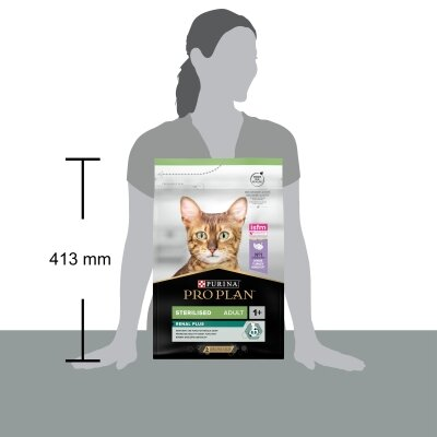 Корм сухий для котів Purina Pro Plan Sterilised Adult 1+ з індичкою, 3 кг