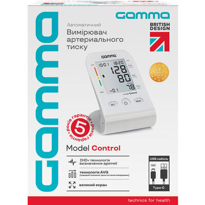 Тонометр Gamma Control 4Gen Type-C автоматичний
