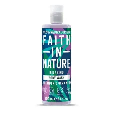 Гель для душу Faith In Nature натуральний з лавандою та геранню, 100 мл
