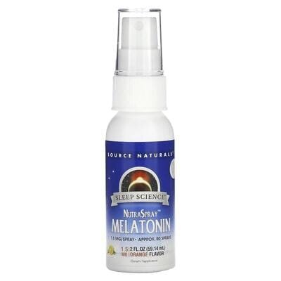 Мелатонін Source Naturals NutraSpray Melatonin спрей, смак апельсину, 59 мл