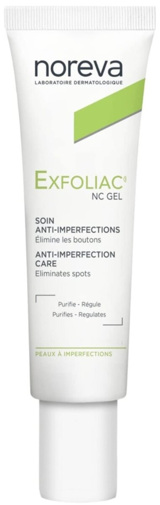 Гель Noreva Exfoliac NC для обличчя локальної дії для проблемної шкіри, 30 мл