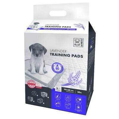 Пелюшки одноразові M-Pets Lavender Puppy Training Pads для привчання цуценят до туалету, з ароматом лаванди, 90х60 см, 30 штук