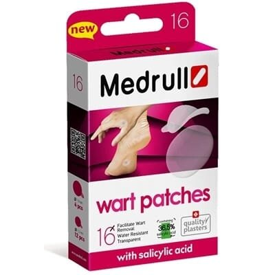 Пластир медичний Medrull wart patches від бородавок. 16 штук