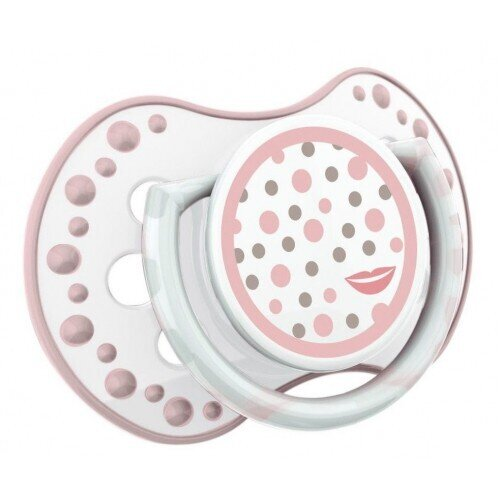 Пустушка силіконова Lovi Retro baby динамічна, 22/804girl, 3-6 місяців, 2 шт