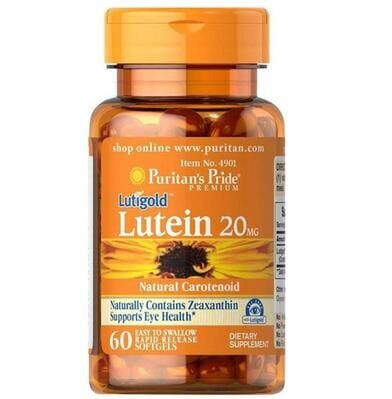 Лютеїн Puritan's Pride Lutein 20 мг, 60 капсул