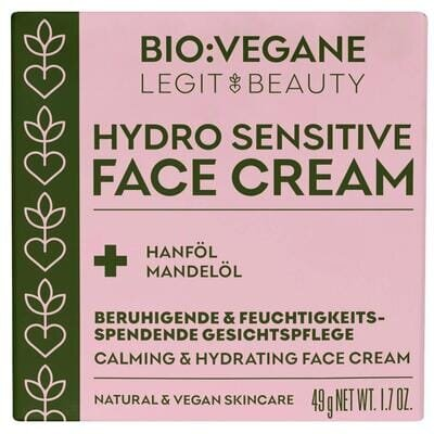Крем для обличчя Bio:Vegane заспокійливий для чутливої шкіри, 50 мл
