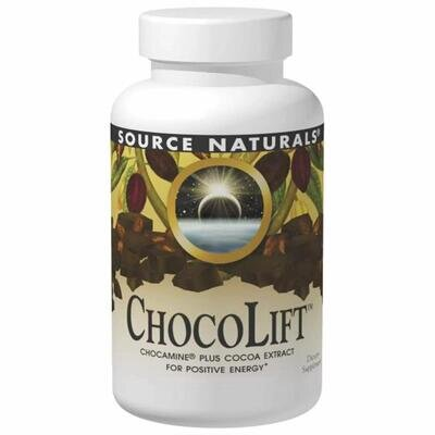 Екстракт шоколаду Source Naturals ChocoLift 500 мг, 60 капсул