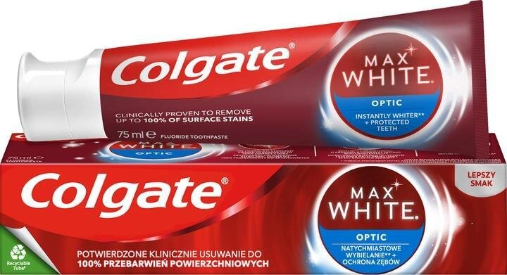 Зубна паста Colgate Max White Optic відбілююча, 75 мл