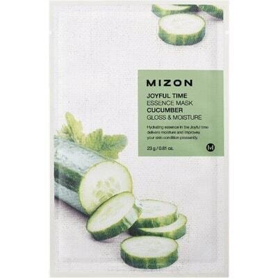 Маска тканинна для обличчя Mizon Joyful Time Essence Mask Cucumber з екстрактом огірка, 23 г