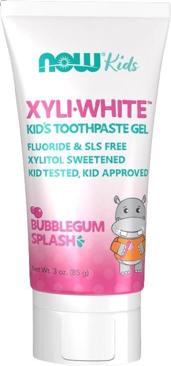 Зубна паста-гель Now Solutions Kids Xyli White Bubblegum дитяча, 85 г