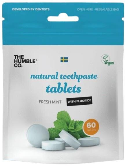 Зубна паста Humble Fresh Mint з фтором пресована в таблетках, 60 шт