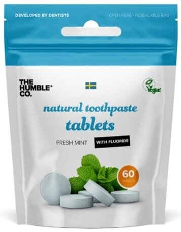 Зубна паста Humble Fresh Mint з фтором пресована в таблетках, 60 шт