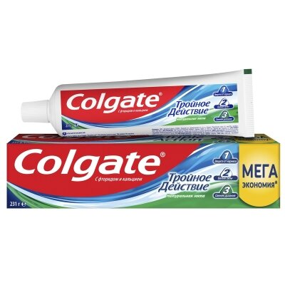 Зубна паста Colgate Потрійна дія Натуральна м'ята, 150 мл