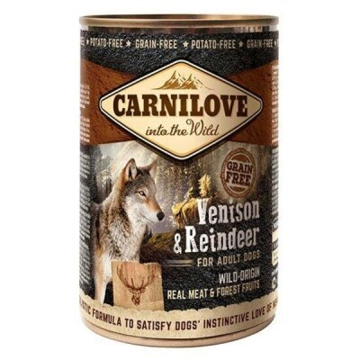 Корм вологий для собак Carnilove Venison & Reindeer Dog k із північним оленем, 400 г