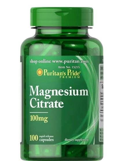 Магній Цитрат Puritan's Pride Magnesium Citrate 100 мг, 100 капсул
