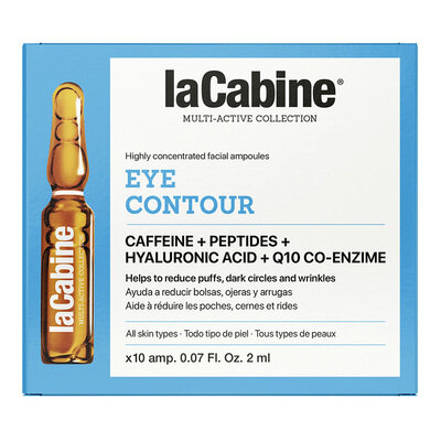 Висококонцентровані ампули для шкіри навколо очей La Cabine Eye Contour проти зморшок, набряків та темних кіл, 10 шт х 2 мл