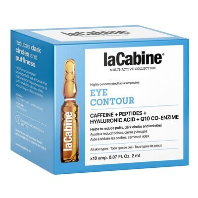 Висококонцентровані ампули для шкіри навколо очей La Cabine Eye Contour проти зморшок, набряків та темних кіл, 10 шт х 2 мл