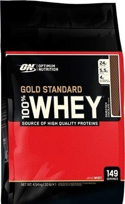 Протеїн Optimum Nutrition Gold Standard 100% Whey, Подвійний шоколад, 4,54 кг