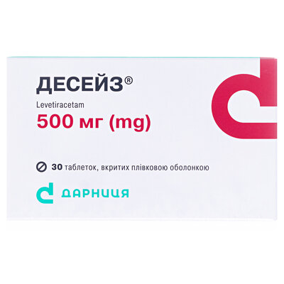Десейз таблетки, в/плів. обол. по 500 мг №30 (10х3)