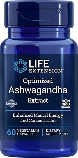 Ашваганда екстракт Life Extension Ashwagandha, 60 капсул