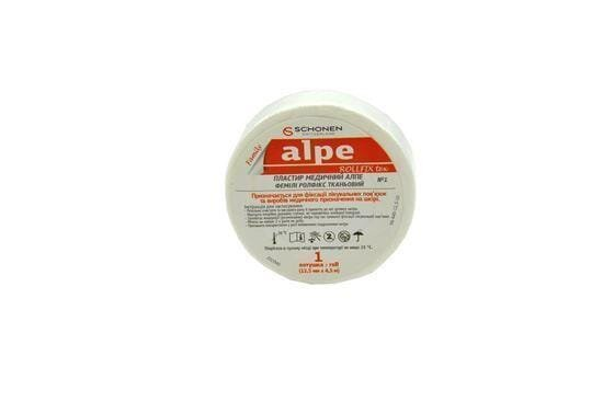 Пластир медичний Alpe Rollfix paper Family на тканинній основі 12.5 мм х 4.5 м, котушка, 1 штука
