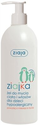 Гель для тіла і волосся Ziaja Baby гіпоалергенний очищаючий, 400 мл