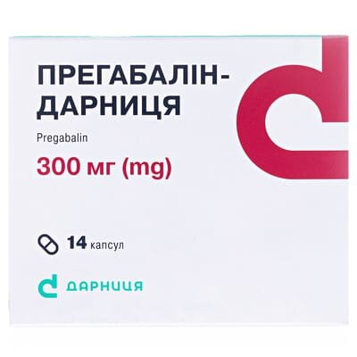 Прегабалін-Дарниця капсули по 300 мг №14 (7х2)