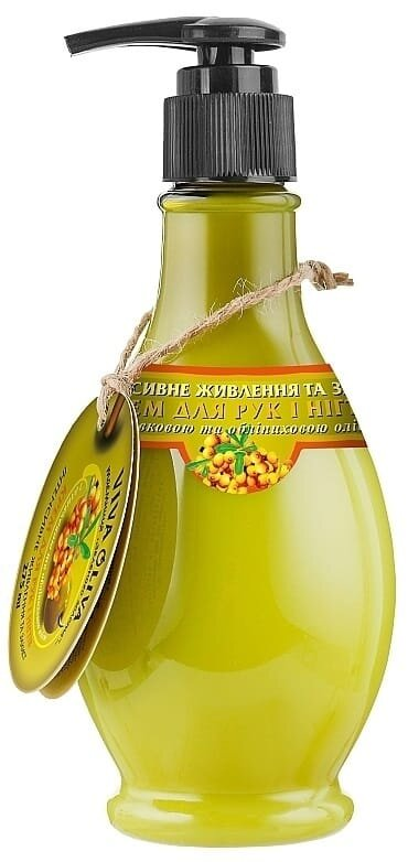 Крем для рук і нігтів Viva Oliva Інтенсивне живлення та захист з оливковою та обліпиховою олією, 275 мл