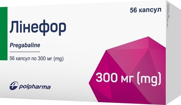 Лінефор капсули тв. по 300 мг №56 (14х4)