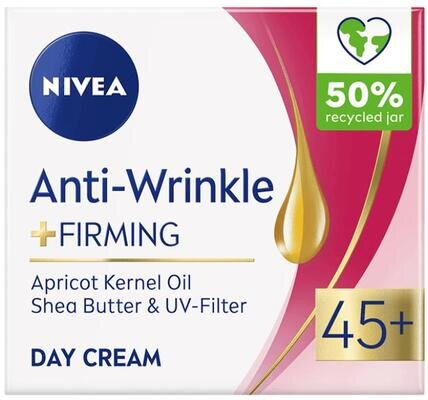 Крем для обличчя Nivea Проти зморшок + пружність 45+ денний, 50 мл