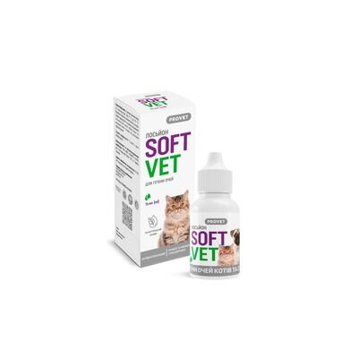 Лосьйон ProVET SoftVet для гігієни очей котів і собак, 15 мл