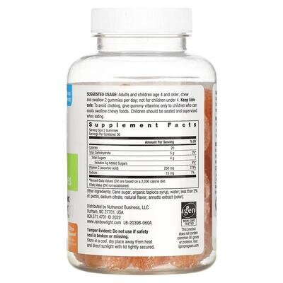 Вітамін C Rainbow Light Vitamin C Gummies зі смаком цитрусу, 60 жувальних цукерок