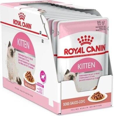 Корм вологий для кошенят Royal Canin Kitten Instinctive Gravy до 12 місяців, в соусі, 12 штук по 85 г