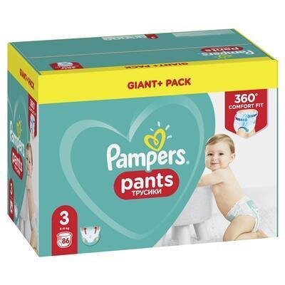 Підгузки-трусики Pampers Pants дитячі розмір 3, 6-11 кг, 86 шт