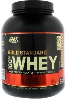 Протеїн Optimum Nutrition Gold Standard 100% Whey, рокі роуд, 2,27 кг