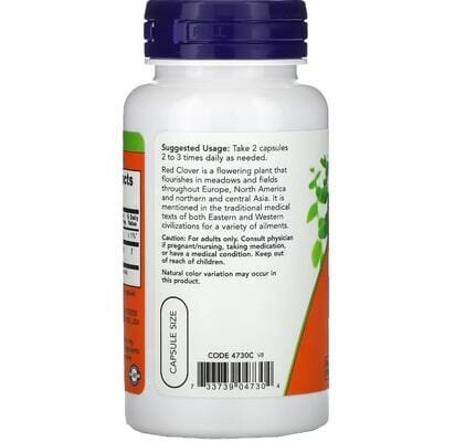 Червона конюшина NOW Red Clover 375 мг вег. капсули №100