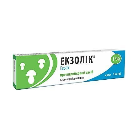 Екзолік крем 1 % по 15 г у тубах