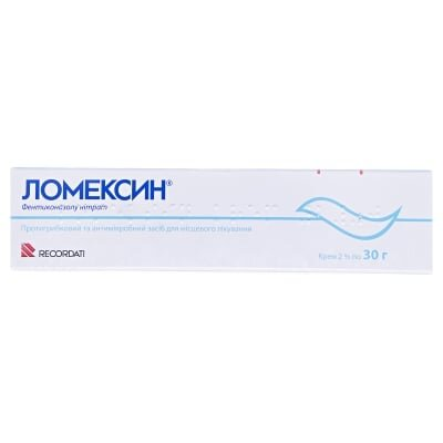 Ломексин крем 2 % по 30 г у тубах